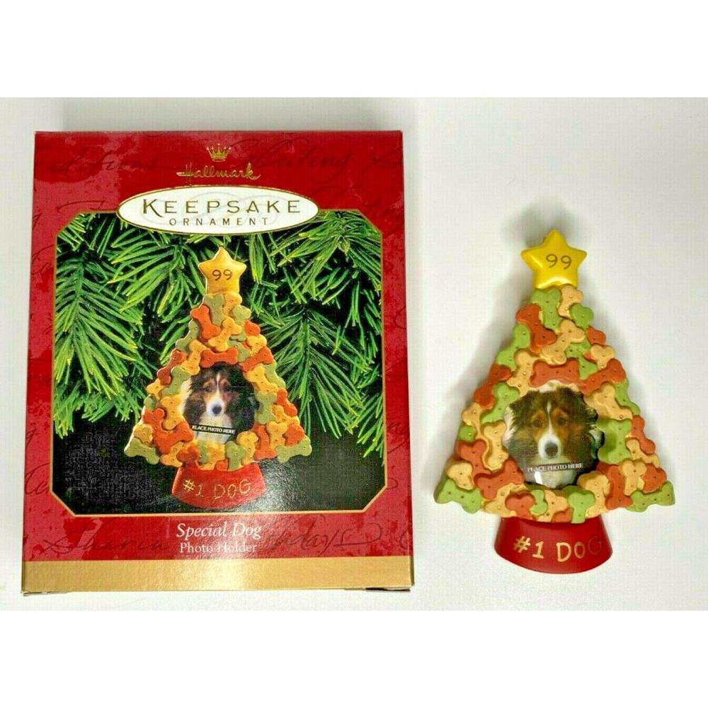 1999 Hallmark Special Dog Photo‎ Holder Ornament U65/6767